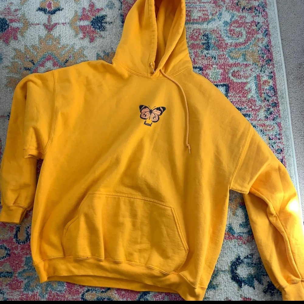 Pink Butterfly Hazel Crewneck
